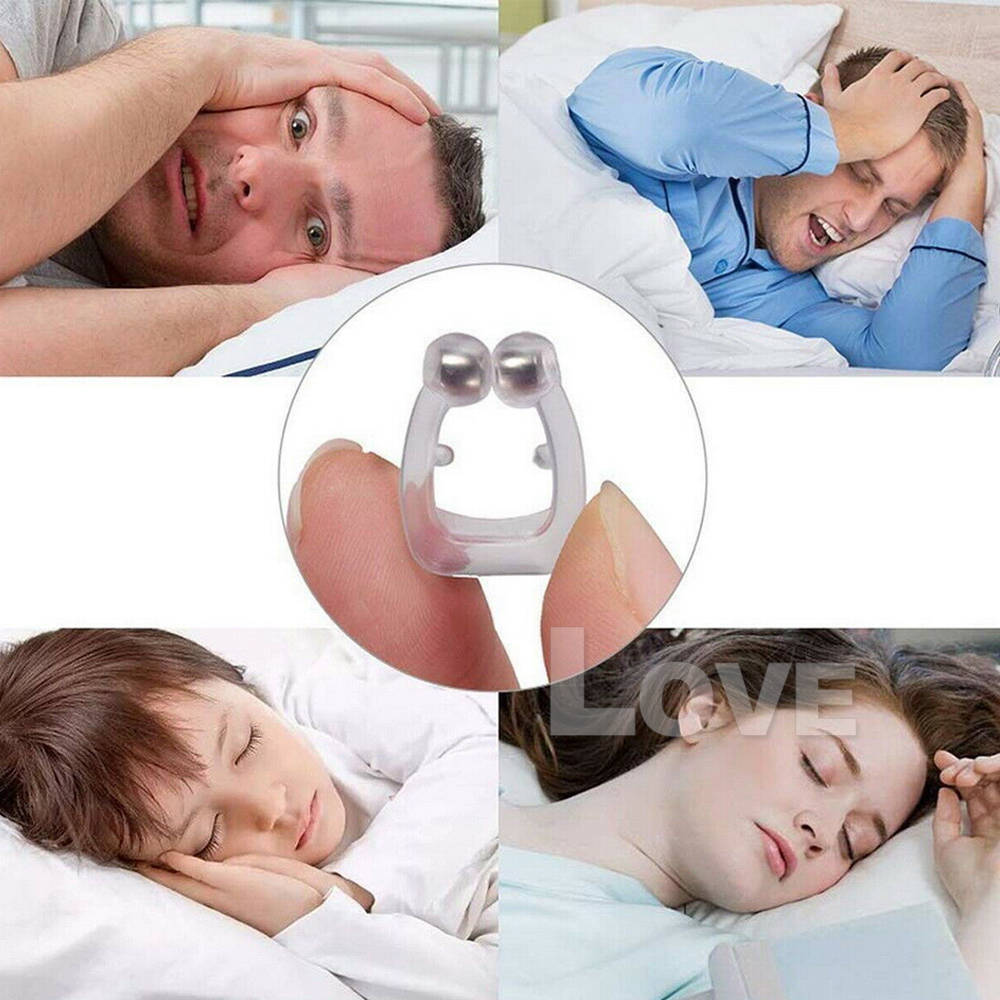 X Anti Snore Magnetic Silicone Nose Clip Stop Snoring Apnea Aid Device