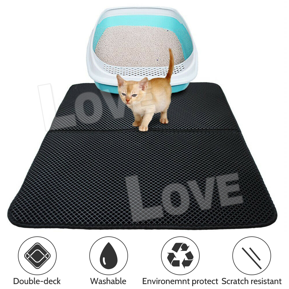 New Cat Litter mat Large Kitty Litter Box Trapping Sifting Mats